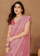 Agile Looking Saree in Pink Colour
